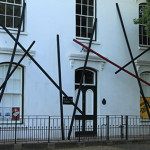 Sculptural installation for the Exhibition 'Drawing a Line' at the B-Street Gallery, Stellenbosch, South Africa